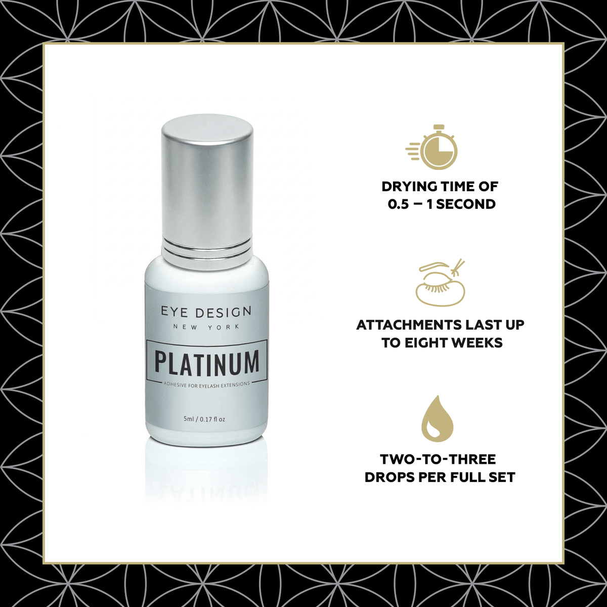 PLATINUM ADHESIVE (GLUE) FOR EYELASH EXTENSIONS (5ML)