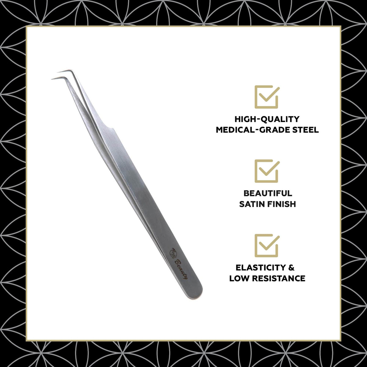 90° ANGLED EYELASH EXTENSIONS TWEEZERS