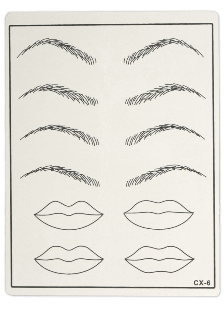 Practice Skin - Shapes of Eyebrows and Lips